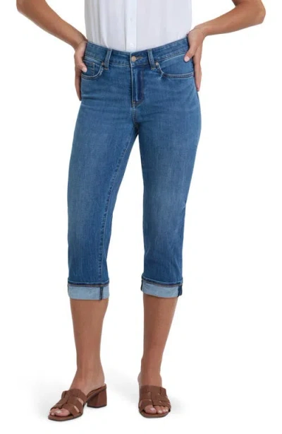 Nydj Marilyn Cool Embrace Straight Crop Jeans In Blue
