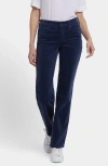 Nydj Marilyn Corduroy Straight Leg Pants In Blue