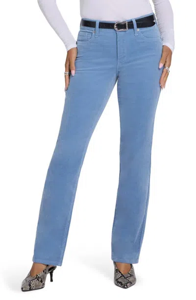 Nydj Marilyn Corduroy Straight Leg Pants In Blue