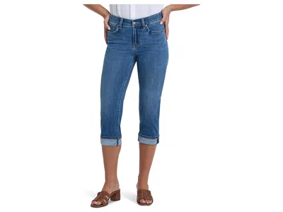 Nydj Marilyn Crop Cuff Jeans In Wild River In Blue