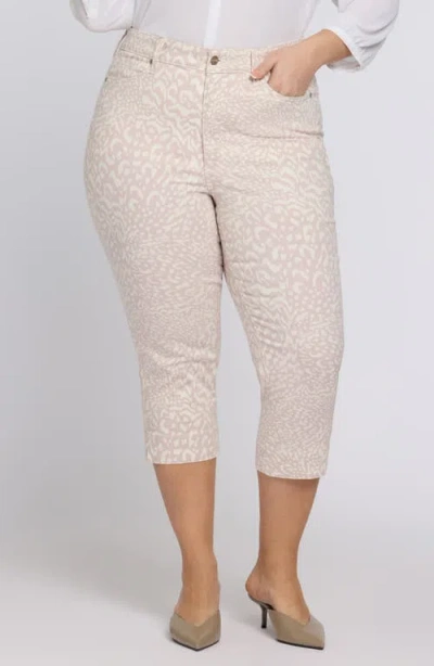 Nydj Marilyn Crop Straight Leg Jeans In Neutral