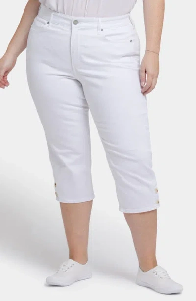 Nydj Marilyn Crop Straight Leg Jeans In Optic White