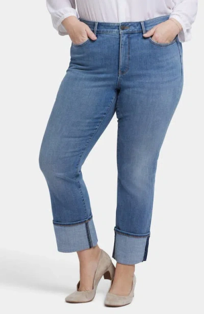 Nydj Marilyn Cuffed Straight Leg Jeans In Barcelona Breeze