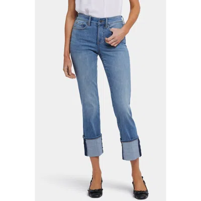 Nydj Marilyn Cuffed Straight Leg Jeans In Barcelona Breeze