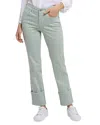 Nydj Marilyn Cuffed Straight Leg Jeans In Pink Nectar