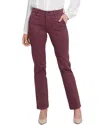 Nydj Marilyn Dark Cherry Straight Leg Jean