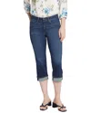 Nydj Marilyn Cuffed Crop Straight Leg Jeans