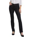 Nydj Marilyn Black Straight Leg Jean In Black