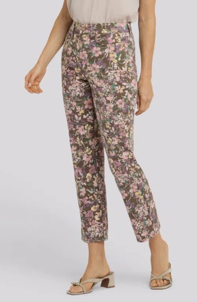 Nydj Marilyn Floral Ankle Jeans In Multi
