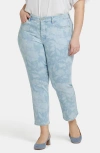 Nydj Marilyn Floral Crop Straight Leg Jeans In Marian Annabella Print