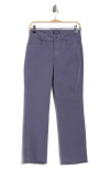 Nydj Marilyn Frayed Ankle Straight Leg Jeans In Purple