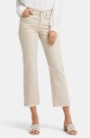 Nydj Marilyn Frayed Ankle Straight Leg Jeans In Feather