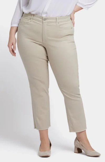 Nydj Marilyn Frayed Ankle Straight Leg Jeans In Feather