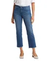 Nydj Margot Girlfriend Womens Denim Cuffed Cropped Jeans In Blue Ridge