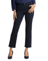 Nydj Marilyn Frayed Hems Crop Jeans In Midnight Falls