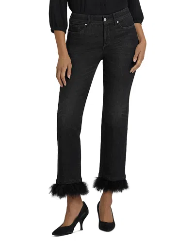NYDJ MARILYN HIGH RISE ANKLE STRAIGHT JEANS IN FRENCH NIGHTFALL