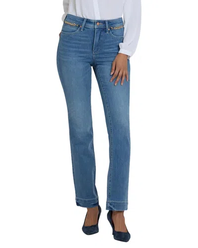 Nydj Marilyn High-rise Bastille Sea Straight Leg Jean In Multi