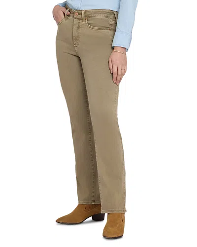 Nydj Marilyn High Rise Straight Jeans In Retro Travertine In Green