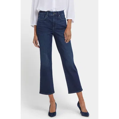 Nydj Marilyn High Waist Ankle Straight Leg Jeans In Blue