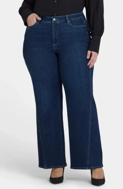 Nydj Marilyn High Waist Ankle Straight Leg Jeans In Blue