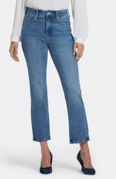 Nydj Marilyn High Waist Ankle Straight Leg Jeans In Blue
