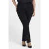 Nydj Marilyn High Waist Embroidered Straight Leg In Black