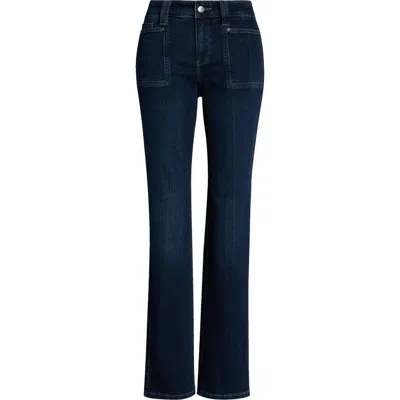 Nydj Marilyn High Waist Patch Pocket Straight Leg Jeans In Blue
