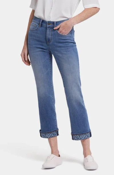 Nydj Marilyn High Waist Printed Cuff Ankle Jeans In Barcelona Breeze