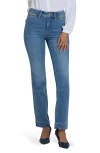 Nydj Marilyn High Waist Straight Leg Jeans In Blue