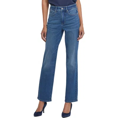 Nydj Marilyn High Waist Straight Leg Jeans In Blue