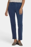 Nydj Marilyn Vintage Navy Straight Leg Jean In Blue