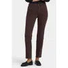 Nydj Marilyn High Waist Straight Leg Jeans In Brown