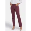 Nydj Sheri Ankle Slim Jeans In Dark Cherry
