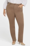 Nydj Marilyn High Waist Straight Leg Jeans In Multi