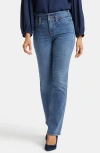 Nydj Marilyn Hollywood High Waist Straight Leg Jeans In Clear Brook