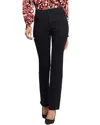 Nydj Marilyn High Waist Fray Hem Straight Leg Jeans In Multi