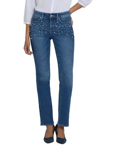 Nydj Marilyn Lake Notre-dame Straight Leg Jean In Multi