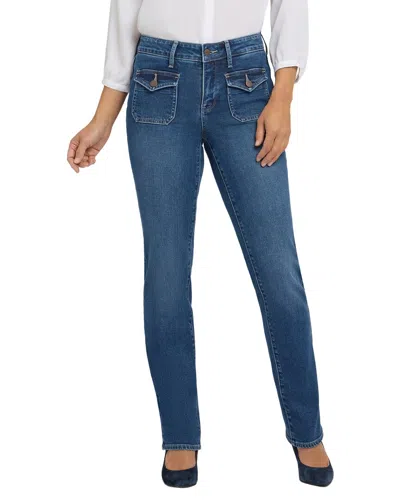 Nydj Marilyn Lake Notre-dame Straight Leg Jean In Blue