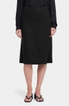 Nydj Marilyn Linen Blend A-line Skirt In Black