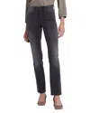 Nydj Marilyn Waist Match Straight Leg Jeans In Gray