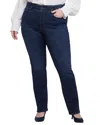 Nydj Plus Marilyn River Bridge High-rise Straight Leg Jean