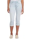 Nydj Marilyn Roll Cuff Crop Capri Jeans In Multi