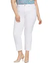 Nydj Marilyn Ankle Straight Leg Jeans In White