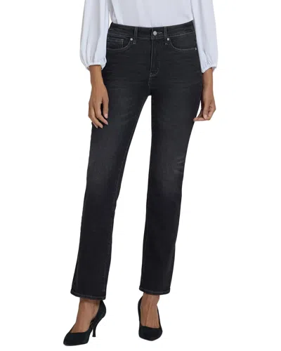 Nydj Marilyn Paris Lights Straight Leg Jean In Black