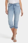 Nydj Marilyn Cool Embrace Straight Crop Jeans In Santiago Sea