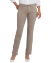 Nydj Petite Marilyn High Rise Straight Jeans In Black
