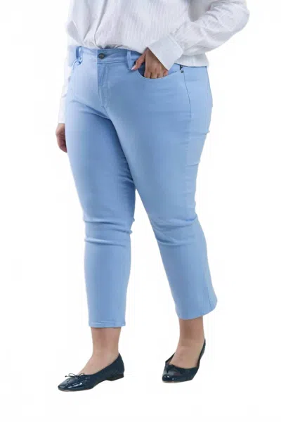 Nydj Marilyn Straight Ankle Jeans - Plus Size In Clear Sky In Blue