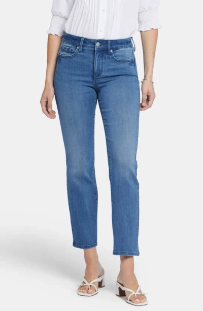 Nydj Marilyn Straight Ankle Jeans In Blue Island