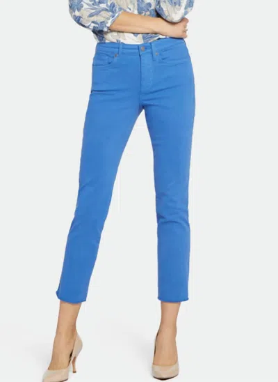 Nydj Marilyn Straight Ankle Jeans In Swing Blue In Multi
