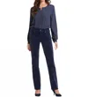 Nydj Marilyn Straight Corduroy Jeans In Starless Sky In Blue